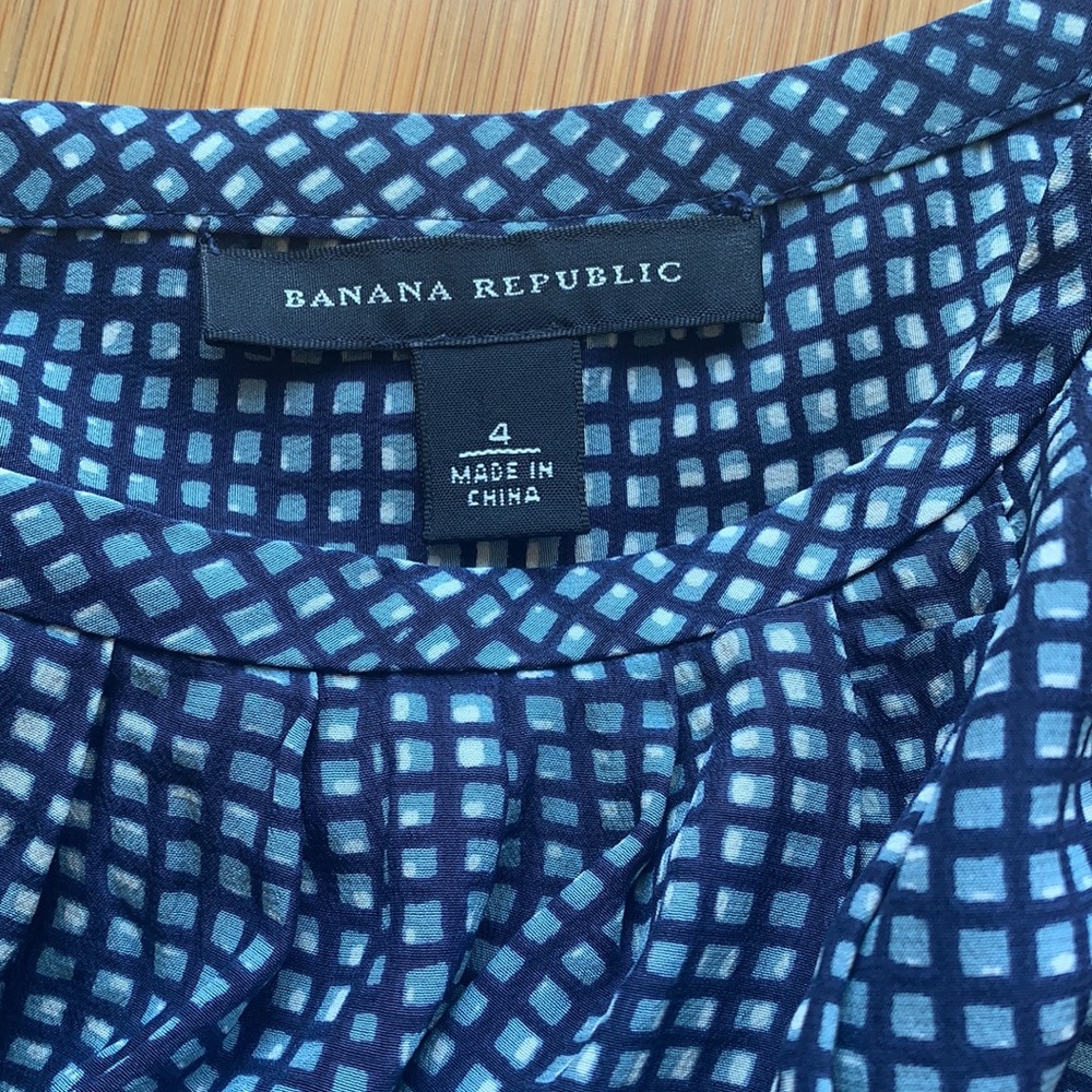 Plaid silk💙Banana Republic dress